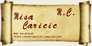 Miša Caričić vizit kartica
